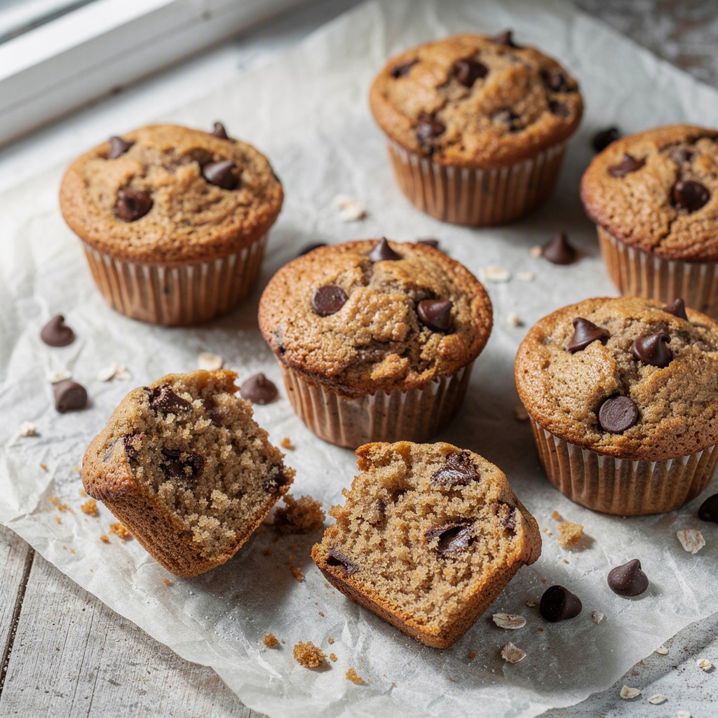 Banana Chocolate Chip Muffins (Dessert)