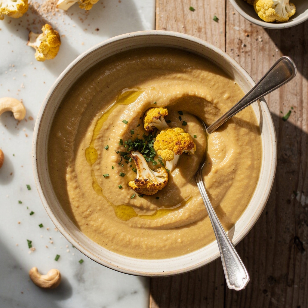 Roasted Cauliflower Soup