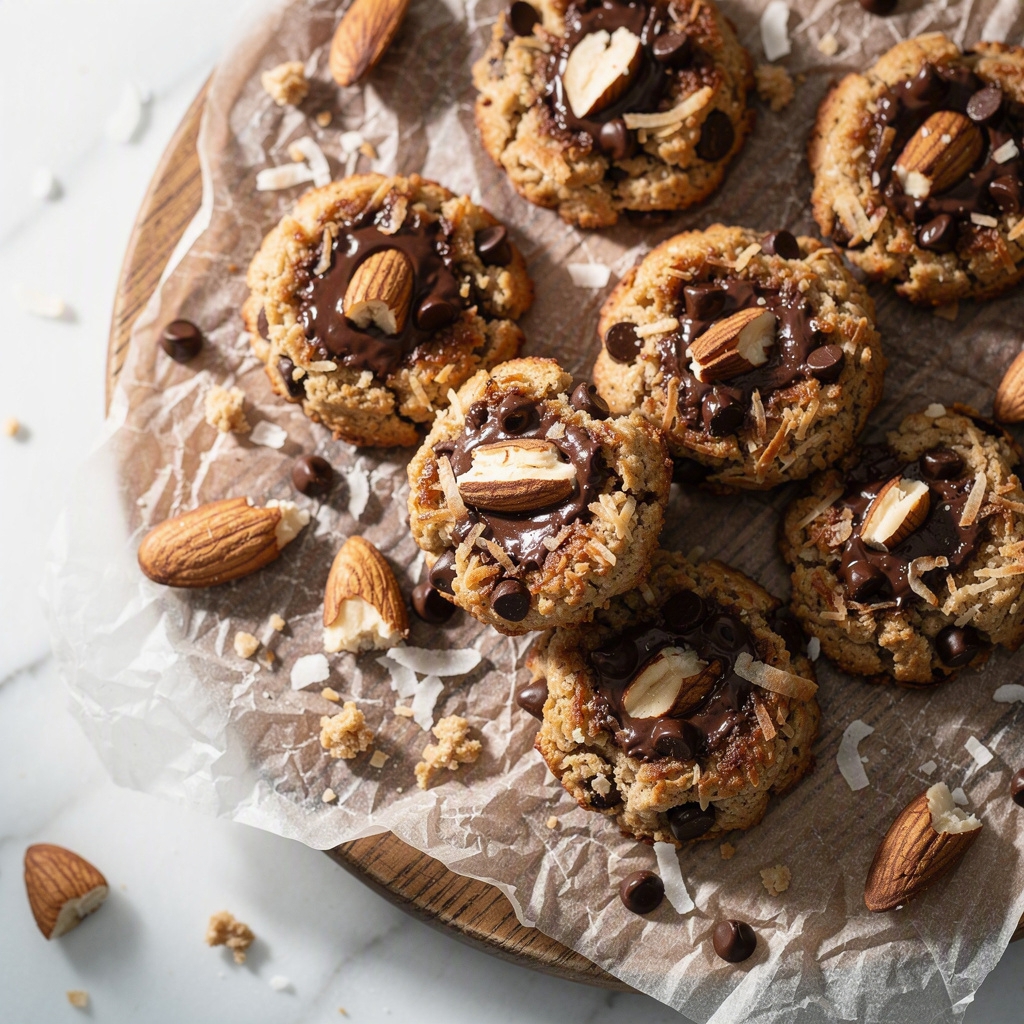 4 Ingredient Coconut Almond Cookies