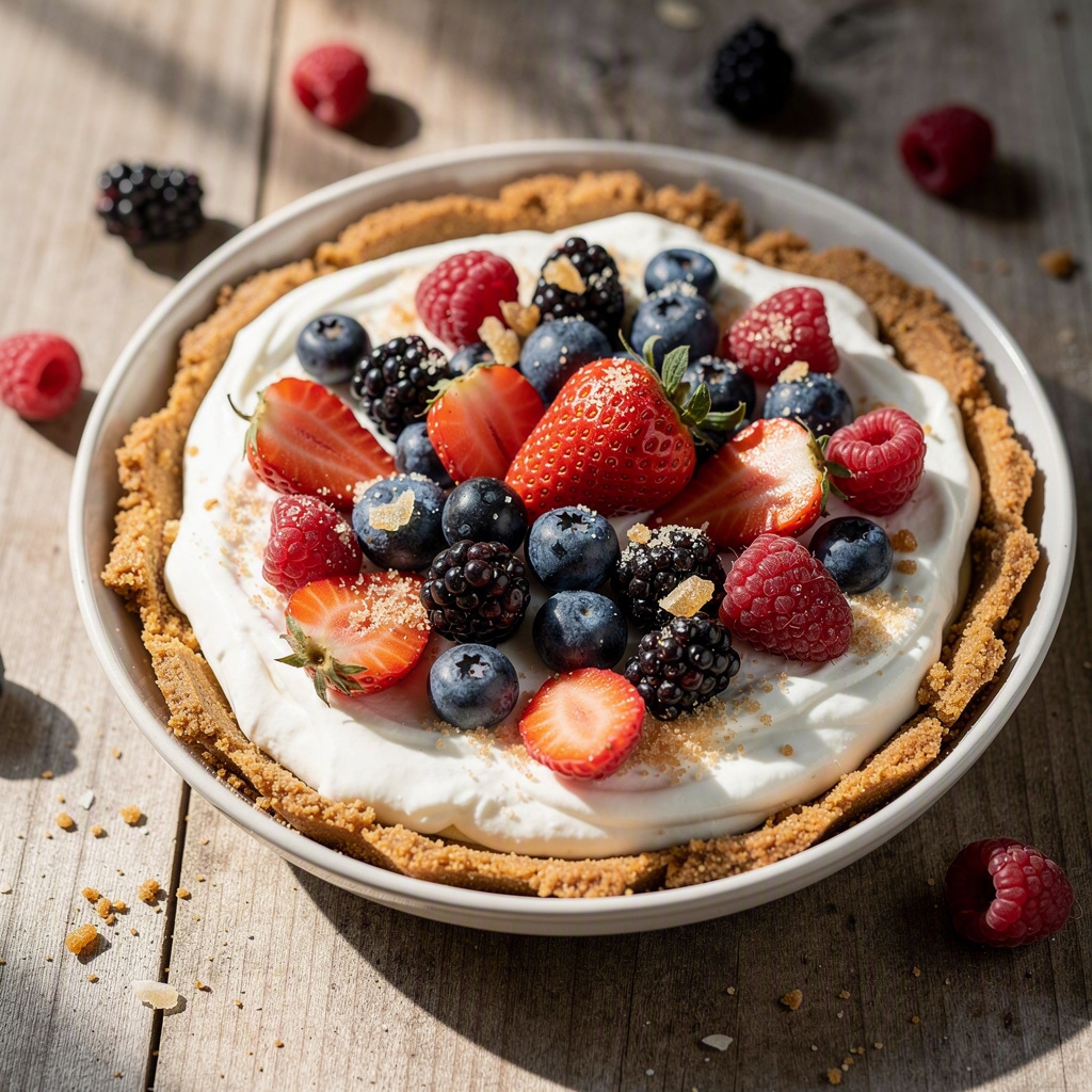 Healthy Greek Yogurt Berry Tart