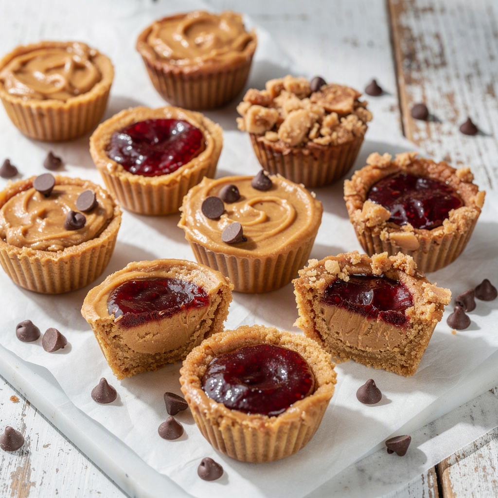 No-Bake Peanut Butter and Jelly Cups
