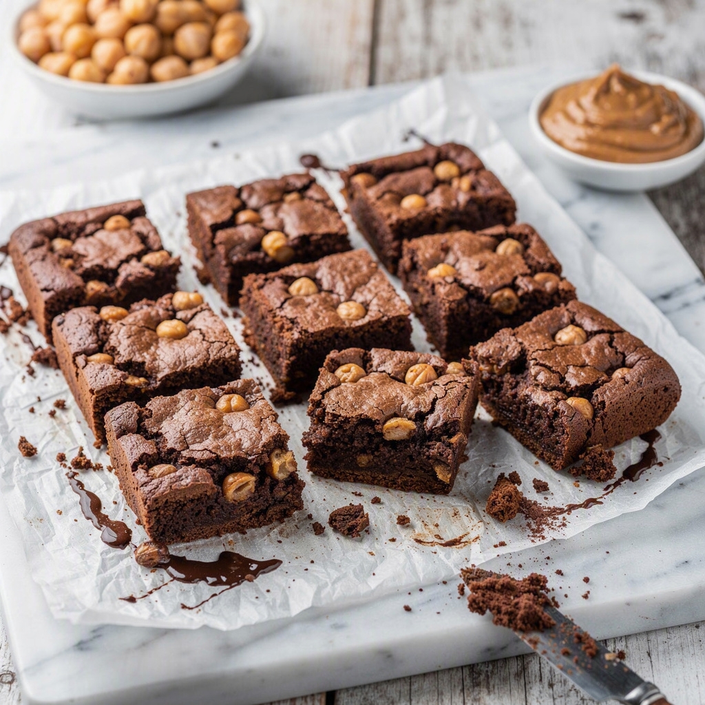 Chickpea Brownies (gluten-free & healthy!)