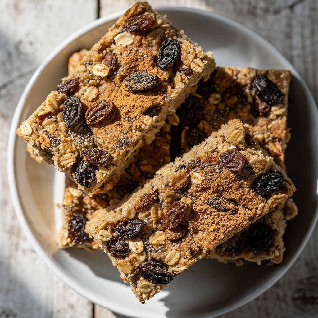 Oatmeal Raisin Protein Bars