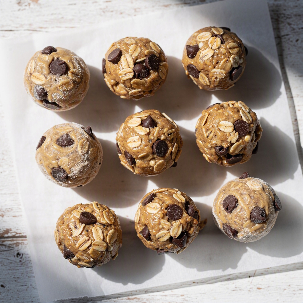 Tahini Chocolate Chip Protein Balls
