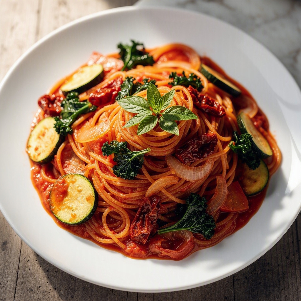 Easy One Pan Baked Spaghetti