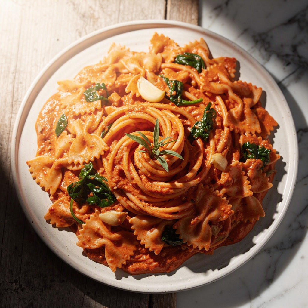No-Boil Creamy Pasta Bake (dairy-free!)