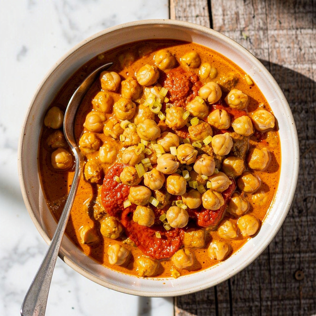 One Pan Thai-Inspired Curry Chickpeas (easy dinner!)