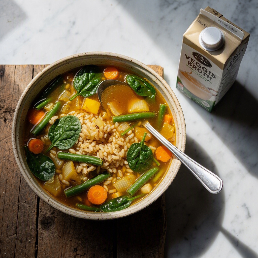 Easy Minestrone Soup (oil-free)