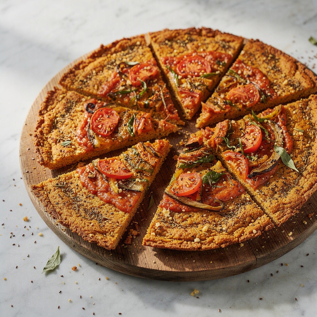 Cauliflower Crust Pizza (oil-free)