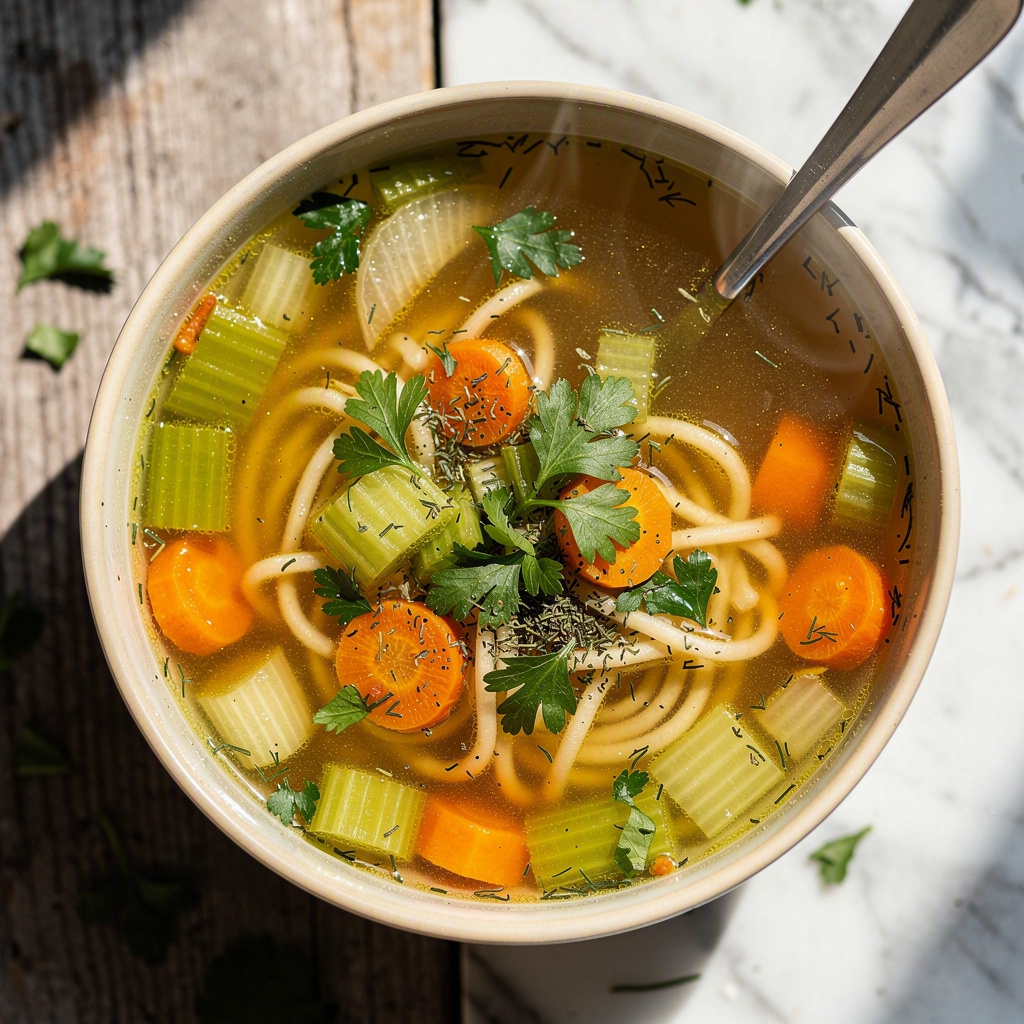 Classic Veggie Noodle Soup (Gluten-Free)