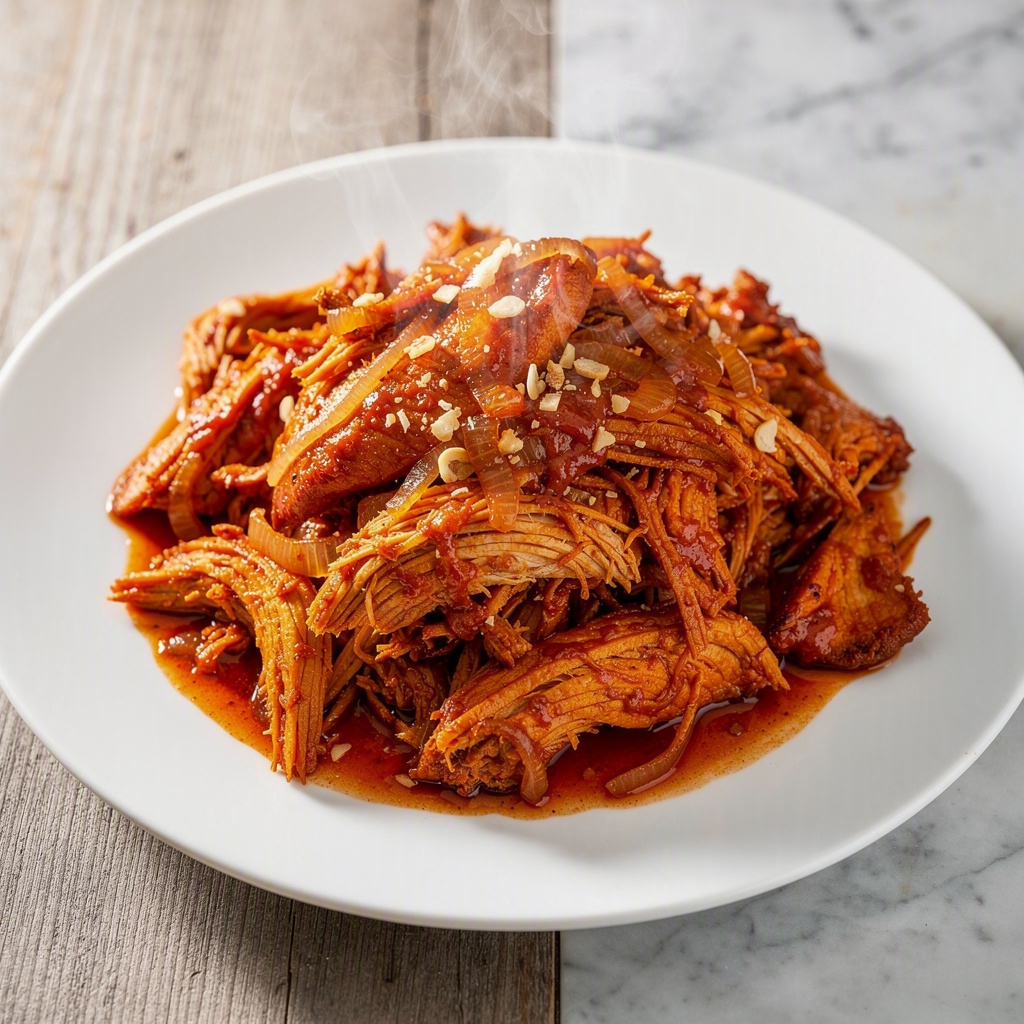 Slow Cooker Shredded BBQ Chicken