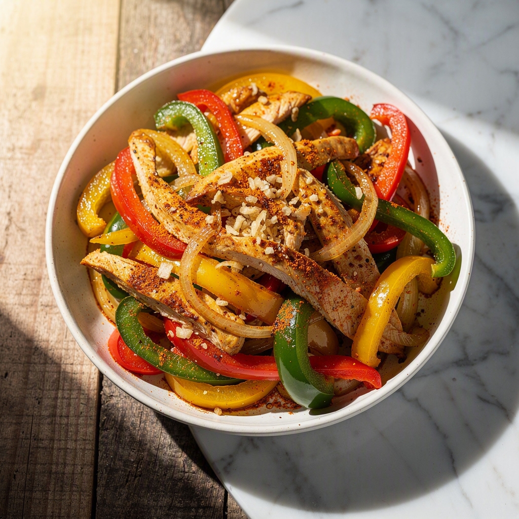Healthy Chicken Fajitas