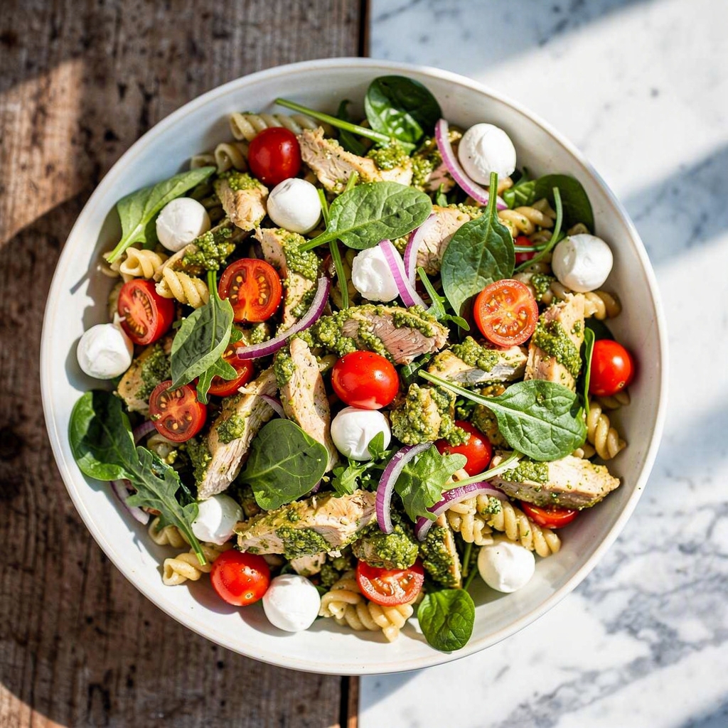 Chicken Pesto Pasta Salad