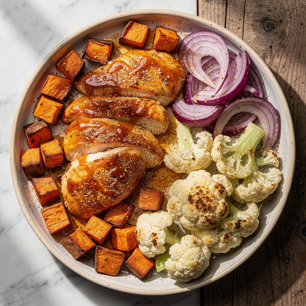 Hot Honey Chicken and Veggie Sheet Pan Meal