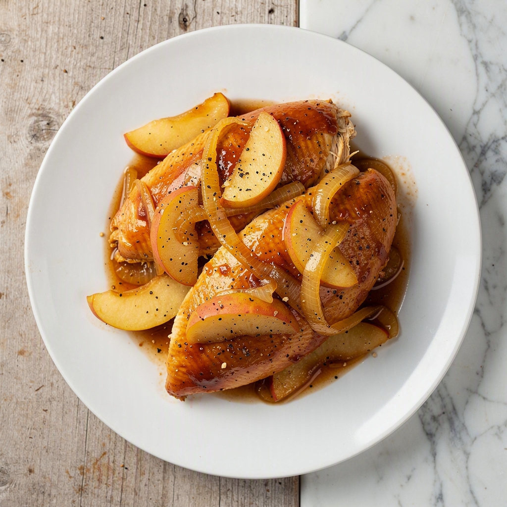 Slow Cooker Apple BBQ Chicken