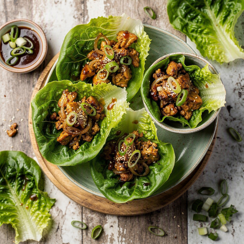 Chicken Lettuce Wrap Bowls