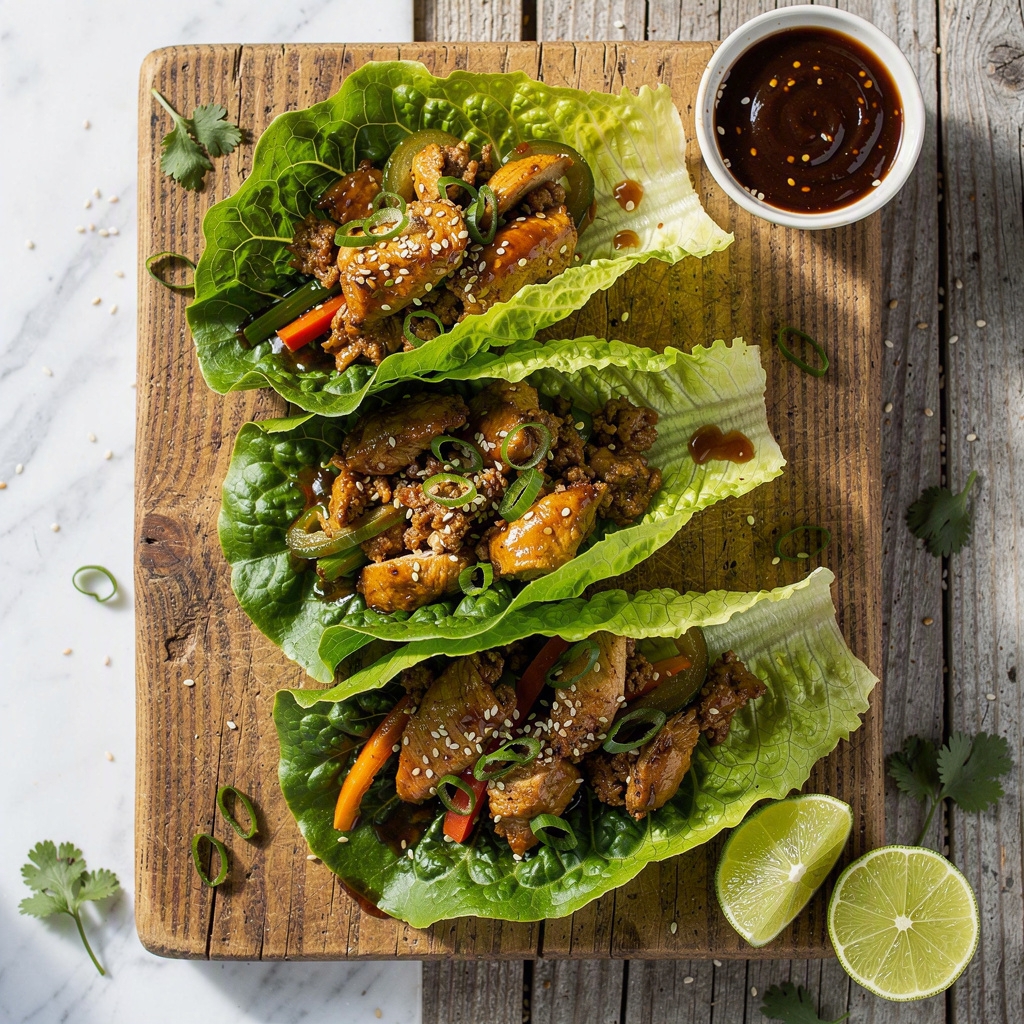 Asian Chicken Lettuce Wraps