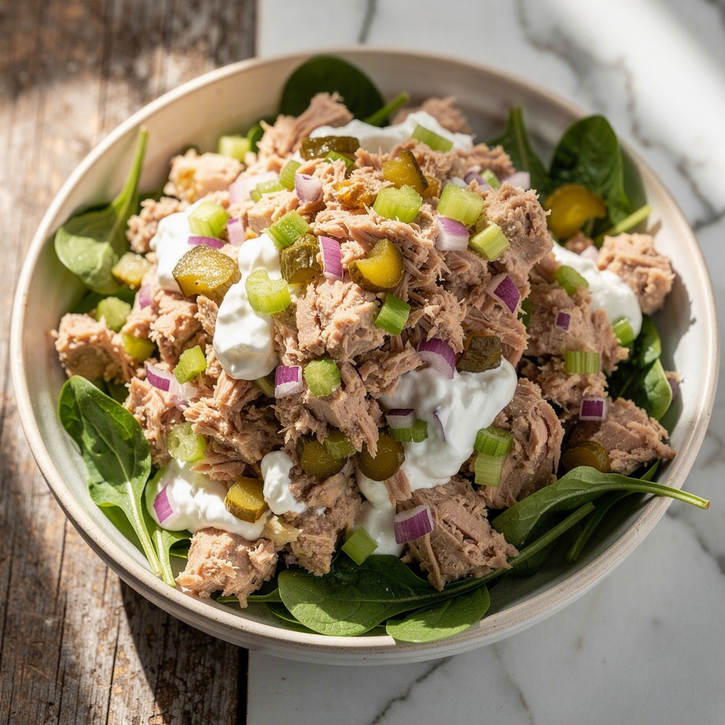 Healthy Tuna Salad with Greek Yogurt