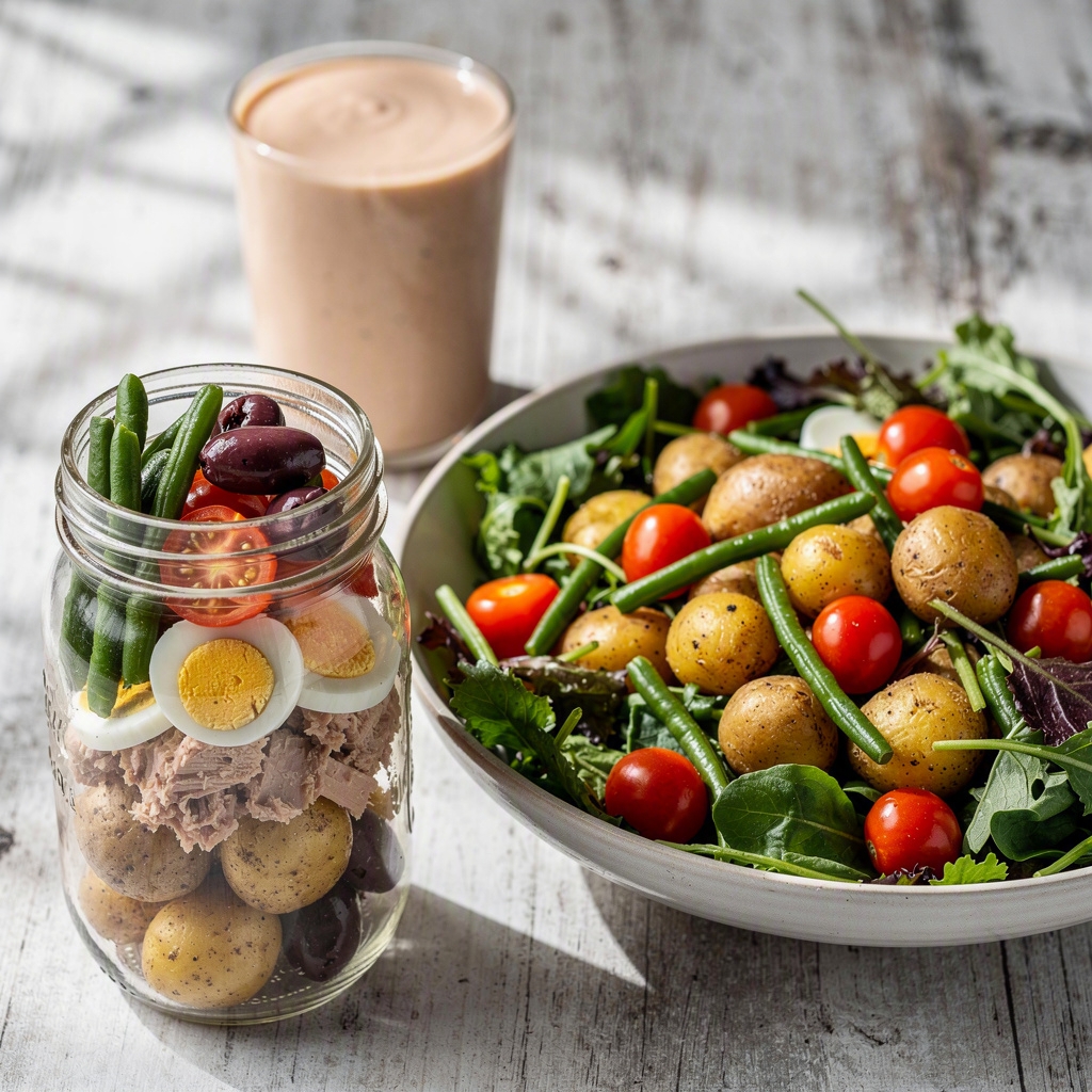 Nicoise Mason Jar Salad