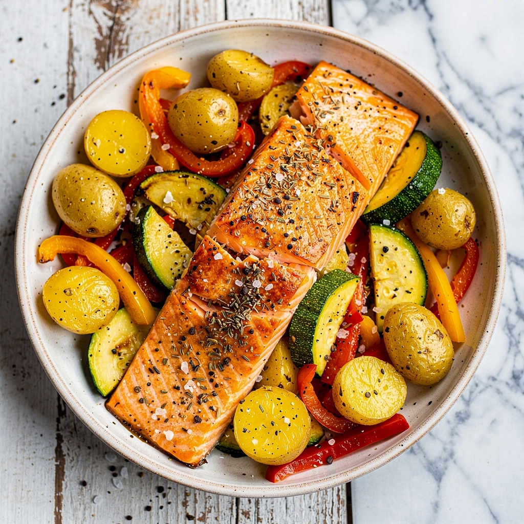 Sheet Pan Salmon and Veggies