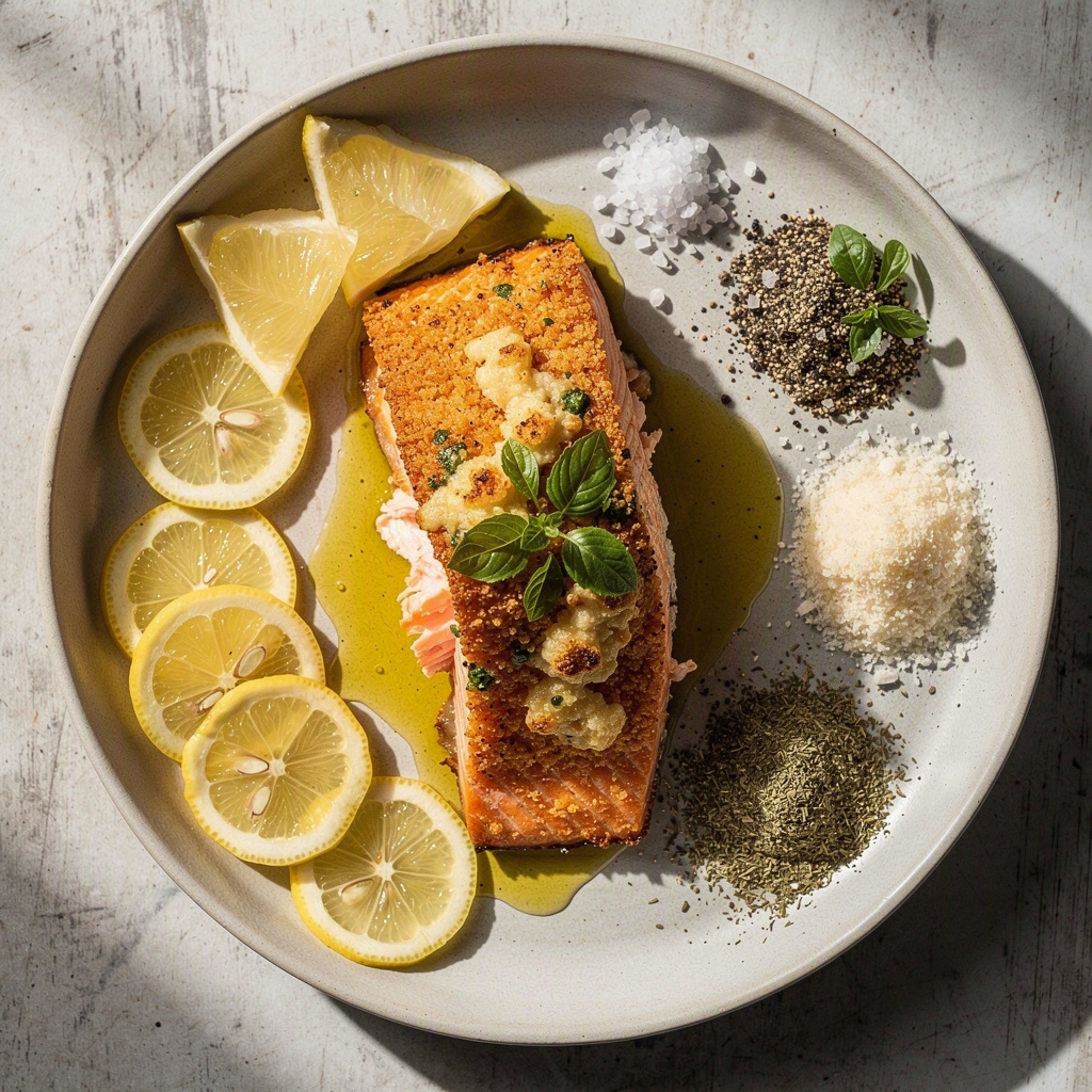 Baked Parmesan Crusted Salmon