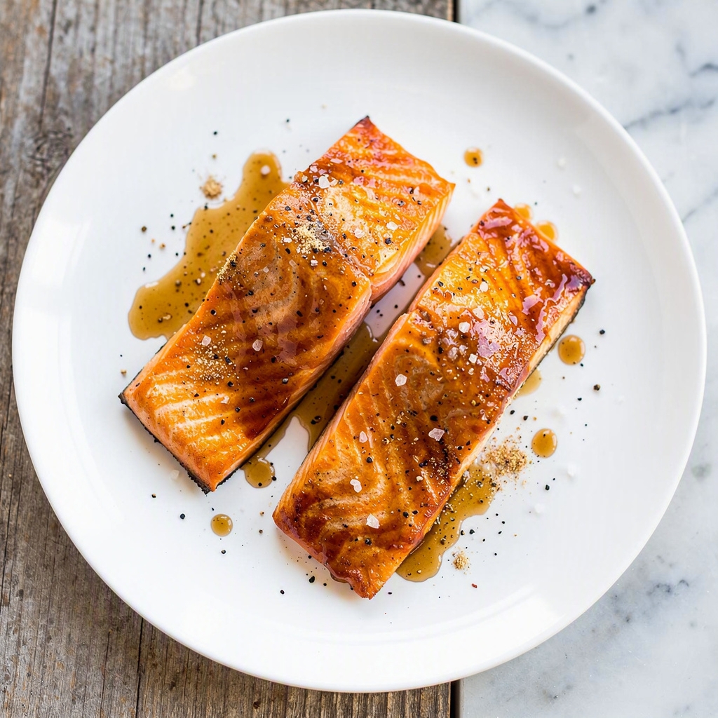 Air Fryer Date Glazed Salmon