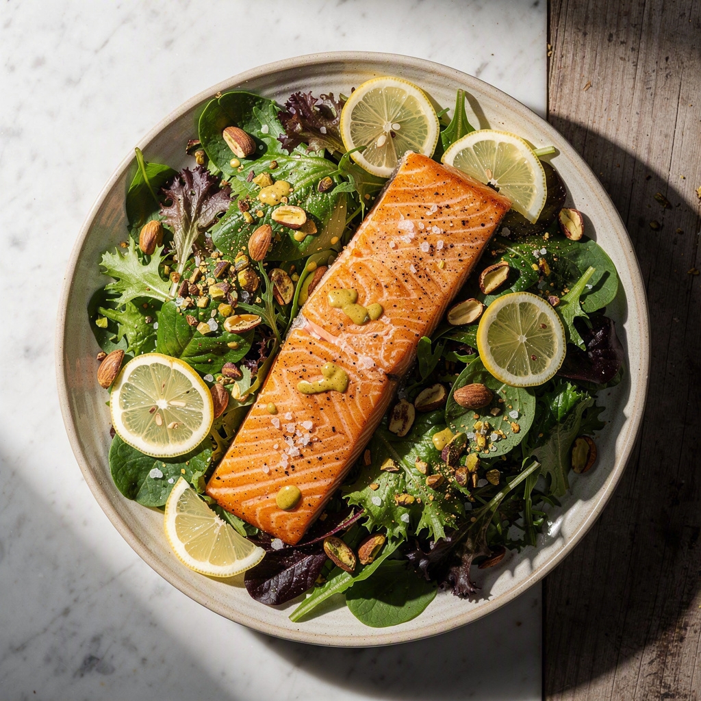 Pistachio Salmon Salad