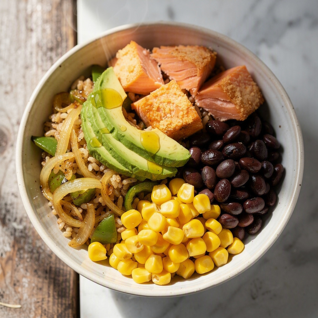Salmon Burrito Bowl