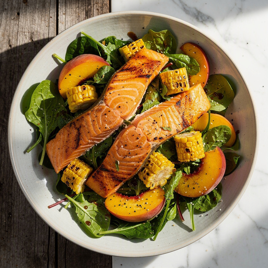 Grilled Salmon Salad