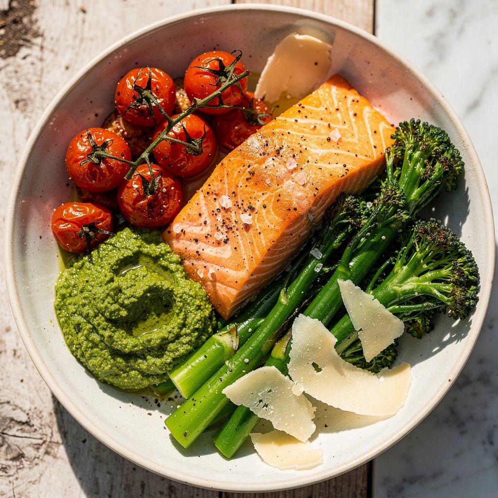Pesto Salmon Bowl