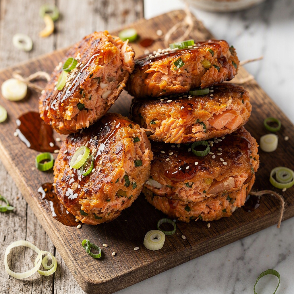 Teriyaki Salmon Burgers