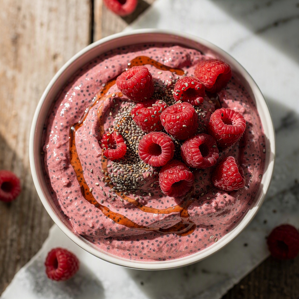 Raspberry Chia Seed Pudding