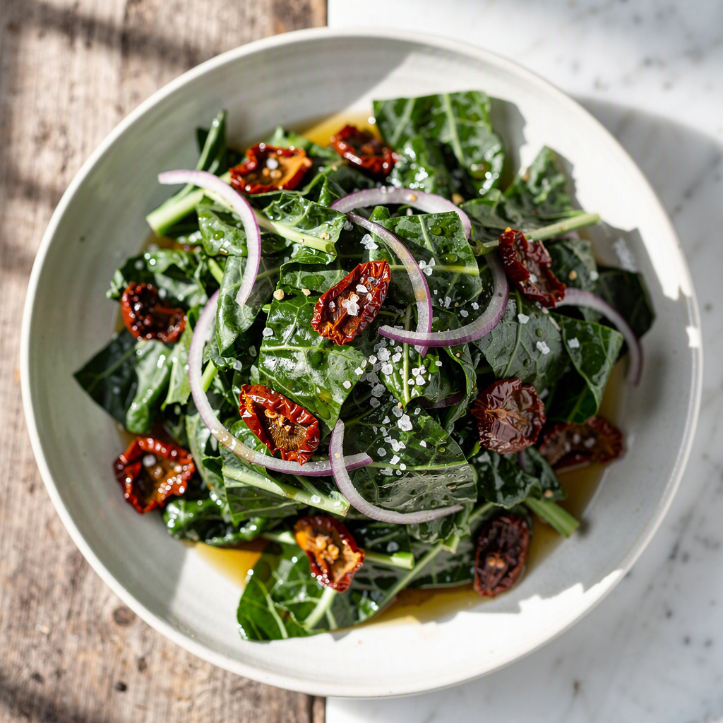Raw Collard Greens Salad