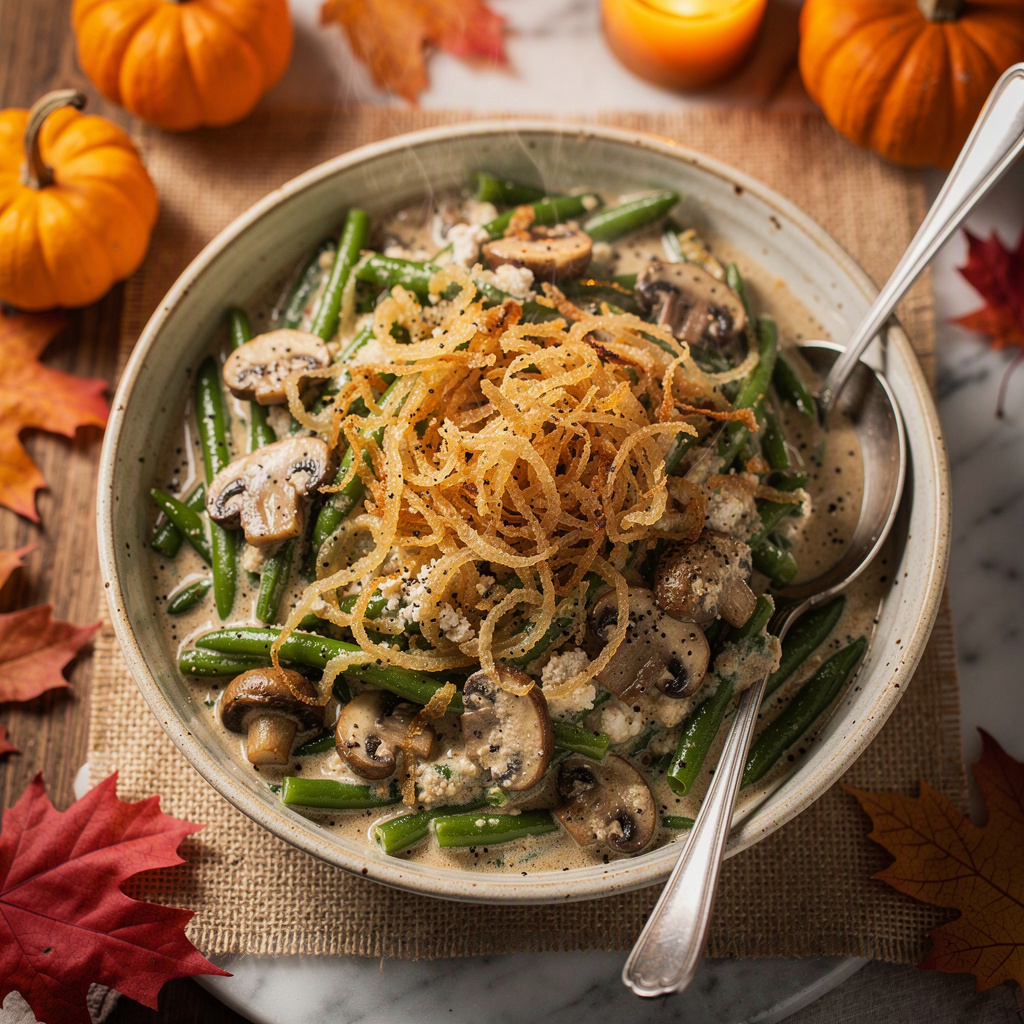 Healthy Green Bean Casserole